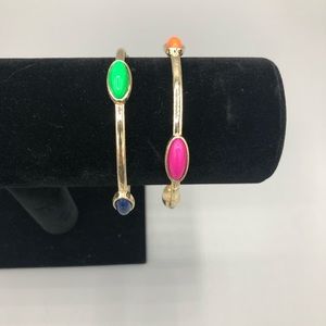 2/$15 Jewelry Sale! Pair of Multi-Colored Bangles